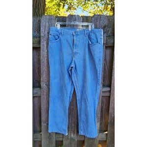 LL Bean Jeans Adult 38x30 Blue Relaxed Fit Denim Straight Leg Mens